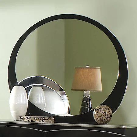 Contemporary Oval Mirror